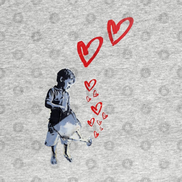 Banksy-style Urban Street Art: Child Love by ThisOnAShirt